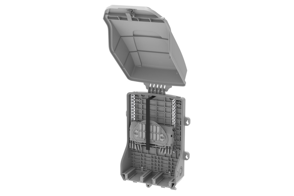 Wall-Mountable Fibre Termination Box - BUDI-1S-SP-B - Image 2